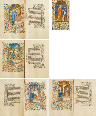 null * [HEURES MANUSCRITES - AMIENS]. Livre d'heures manuscrit de la première moitié...