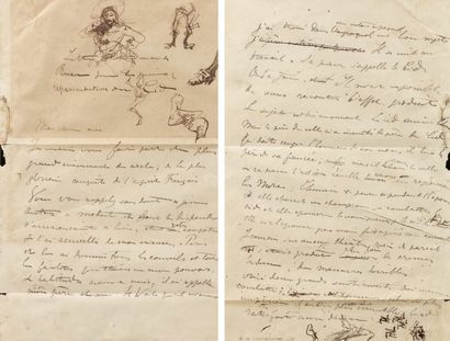 null [MANUSCRIT - TOULOUSE-LAUTREC]. Une pièce manuscrite autographe d'Henri de Toulouse-Lautrec...