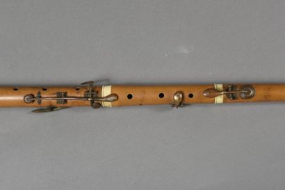 null Rare canne flûte dotée de quatre clés de cuivre - signée Noblet Frs