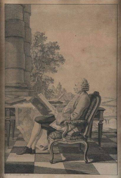 Louis CARROGIS ou CARMONTELLE (1717 - 1806) d'après Portrait de Daniel Charles Trudaine,...