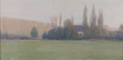 Adolphe GIRALDON (1855 - 1933) La ferme
Huile sur toile, signée en bas à droite
30...