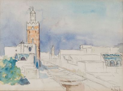 Albert LEPREUX (1868 - 1959) Rabat, 1931 (2) - Rabat, 1933 - Tanger, 1931
Quatre...