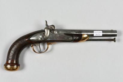 null Pistolet d'officier de cavalerie modèle 1816, transformé à percussion civilement....