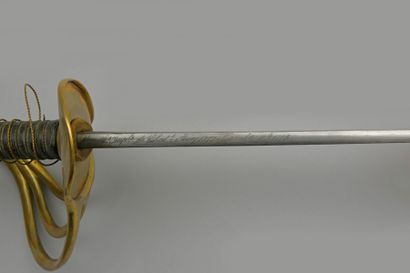 null Sabre de carabinier modèle 1854, lame signée de la Manufacture de Châtellerault...