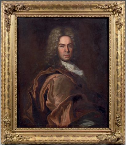 Attribué à Jean Baptiste van LOO (1684 - 1745) Portrait présumé de François Huc du...