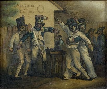 Charlet Nicolas Toussaint (1792/1845), attribué à Paire d'huiles sur toile, l'une...