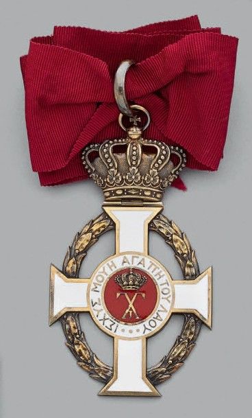 null Croix de grand officier ou de commandeur de l'ordre de Georges 1er en vermeil...