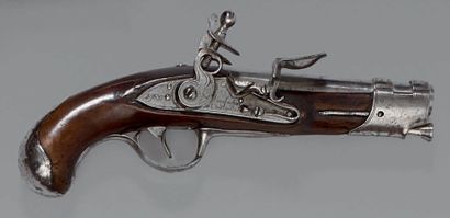 null Pistolet à silex d'officier de maréchaussée modèle 1770, canon poinçonné: “M...