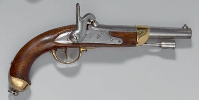 null Pistolet de cavalerie à percussion modèle 1822 T Bis, canon poinçonné: “B”,...