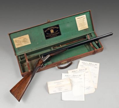 null Fusil de chasse HOLLAND & HOLLAND cal. 12.65 (n° 37243) bascule découpée et...