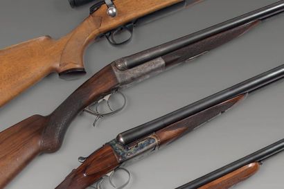 null Fusil de chasse artisanal de Saint Etienne genre IDEAL cal. 16.65 (n° 69273)...