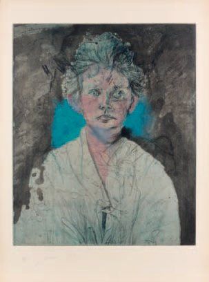 null Nancy outside in july X, young and blue, 1980 (Catalogue exposition Jim Dine,...