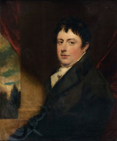 Thomas PHILLIPS (Dudley 1770 - Londres 1845) Portrait d'homme Toile 77 x 64 cm