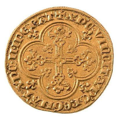 null LOUIS X Le Hutin (1314-1316) Agnel d'or. 6 mai 1315. 4,10 g.
Agneau pascal nimbé...