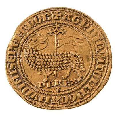 null PHILIPPE V Le Long (1316-1322) Agnel d'or (8 décembre 1316). 4,07 g.
Agneau...