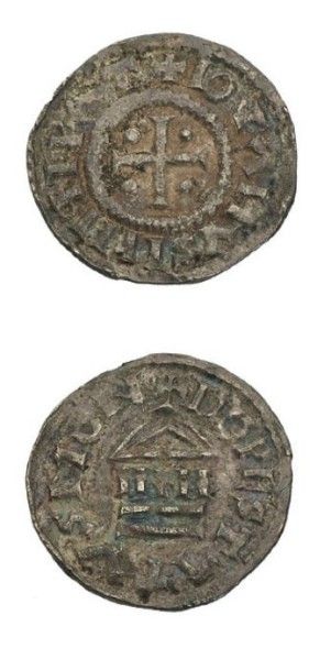 null LOTHAIRE Empereur (840-855) Denier. Dorestadt. 1,61 g.
Gariel 17 pl. LI X. TTB...