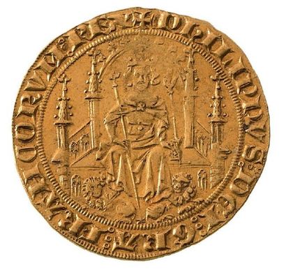 null PHILIPPE VI de VALOIS (1328-1350) Parisis d'or (6 septembre 1329). 7,01 g.
Le...