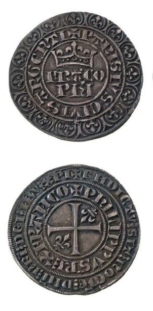 null PHILIPPE VI de VALOIS (1328-1350) Gros parisis. 29 septembre 1329.
D. 260. Rare....