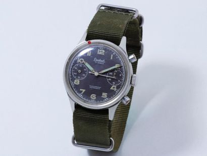 null HANHART
Vers 1940
Chronographe bracelet de pilote de l’armée Allemande en acier....