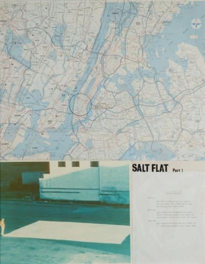 DENNIS OPPENHEIM (1938 - 2011) Salut Flat, 1968
Technique mixte, collage de plan,...