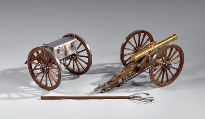 null Pièce de 12 d'artillerie montée système Valée, modifiée “Napoléon III”, affût...