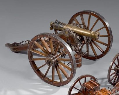 null Canon de campagne anglais d'artillerie montée, pièce de type arsenal, tube en...