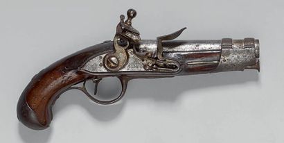 null Pistolet à silex de gendarmerie modèle 1770, canon poinçonné: “M 70”, marqué:...