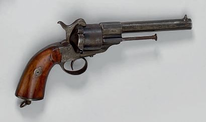 null Revolver modèle 1858 de marine à broche, système Lefaucheux, canon poinçonné...