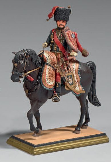 null Le Prince Eugène de Beauharnais, colonel des chasseurs à cheval de la garde...