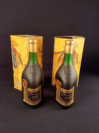 null 2 bouteilles 
ARMAGNAC 
 Sempé 
1970

