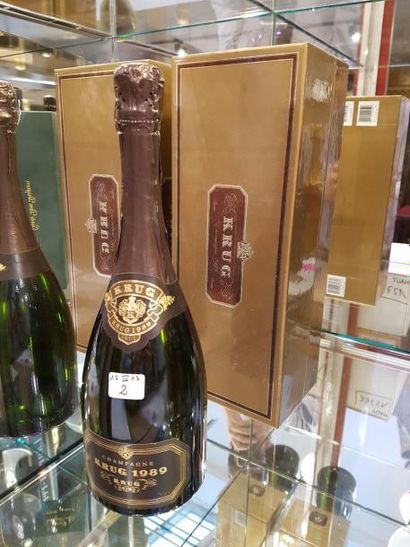 null 1 bouteille 
CHAMPAGNE 
 Krug 
1989
 (coffret)
