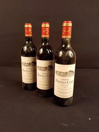null 3 bouteilles 
CH. 
PONTET-CANET, 5° cru Pauillac 
1990

