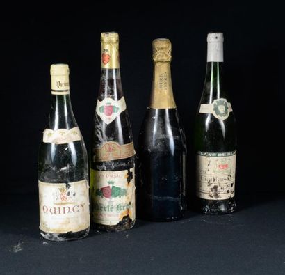 null 30 bouteilles 
VINS DIVERS 
 
 (Quincy, Alsace Pinot Noir, Champagne, Gaill...