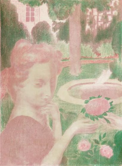 Maurice DENIS (1870-1943) 
Le bouquet matinal, les larmes..., troisième planche de...