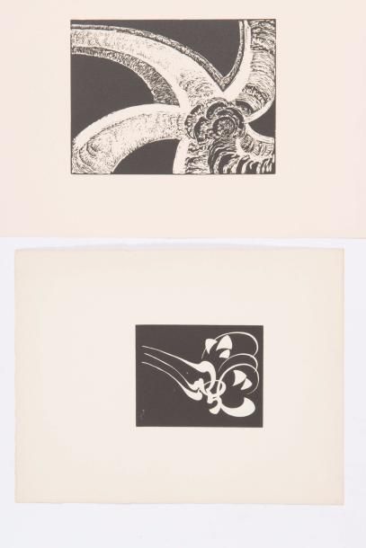 Frantisek Kupka (1871-1957) 
Quatre histoires de blanc et de noir. Trois compositions...