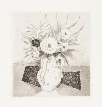 Jean-Emile LABOUREUR (1877-1943) 
L'assiette de petits fours - Vase de fleurs, 1920-22...