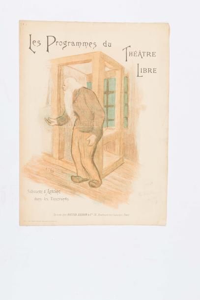 Henri de TOULOUSE-LAUTREC (1864-1901) 
Couverture de l'Estampe Originale (partie...