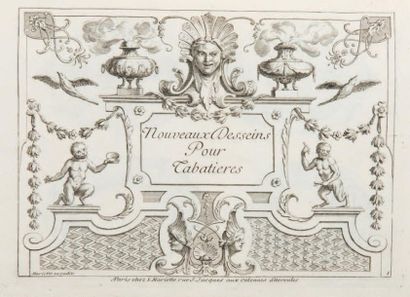 Jean MARIETTE (1694-1774) 
Nouveaux desseins pour tabatières, à Paris chez J. Mariette...