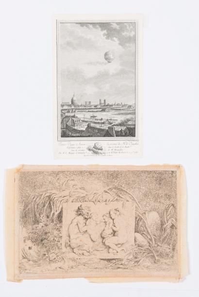 Sebastien Le CLERC (1734-1785) 
Petits paysages dédiés au Marquis de Courtenvaux,...