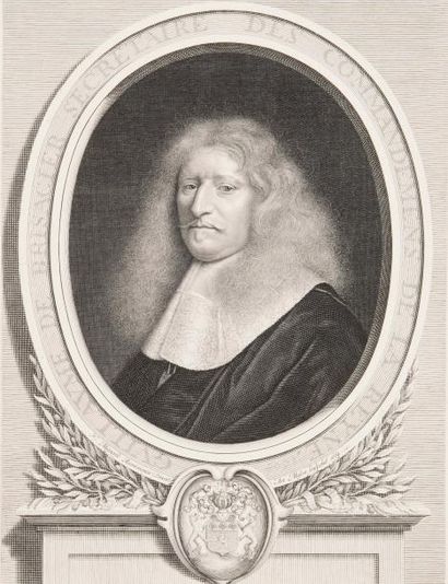 Robert NANTEUIL (1623-1678) 
Gilles Boileau - Pierre Séguier chancelier de France...