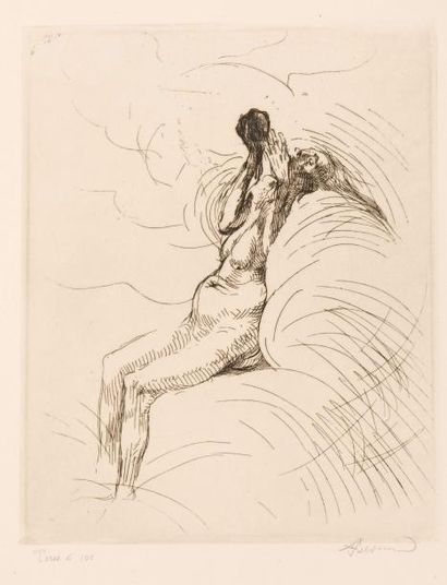 Albert BESNARD (1849-1934) 
Planches de la série La Femme, en plusieurs exemplaires...