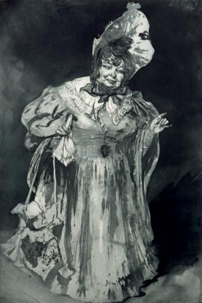 Edgar CHAHINE (1874-1947) 
Louise France (Madame Vauquier), 1902 - Portrait de Monsieur...