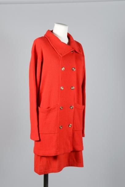 null Mitti Dell 'AEFFURA

Ensemble en 100% cachemire rouge, composé d'une veste à...