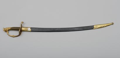 null Sabre d'officier d'infanterie de la garde nationale modèle 1821, garde à deux...