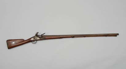 null Fusil militaire à silex de type 1763, transformé chasse, platine à corps plat...