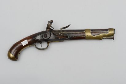 null Pistolet de cavalerie modèle 1763/66, canon et platine assez oxydés ; garnitures...