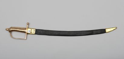 null Briquet d'infanterie modèle 1769, forte garde en bronze d'une seule pièce, poinçonnée...