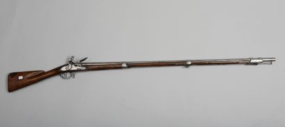 null Fusil d'infanterie à silex modèle 1763/66, canon de 113,5 cm, traces de marquage...