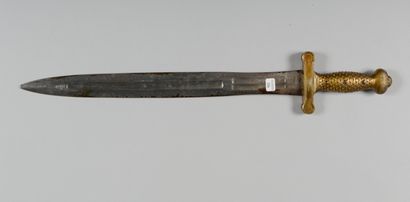 null Glaive d'artillerie modèle 1816, garde en laiton fondu, poignée à écailles,...