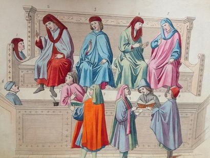 MERCURI (Paul)/BONNARD (Camille) 
Costumes des XIIIe, XIVe et XVe siècles extraits...
